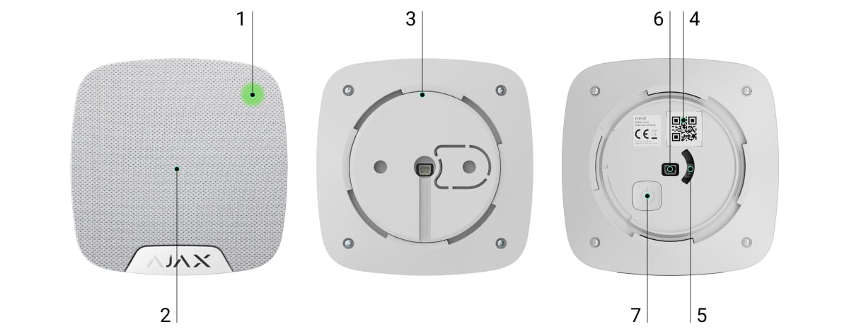 Ajax: original model illustrations. Number explanation and assembly details can be found in the manual.