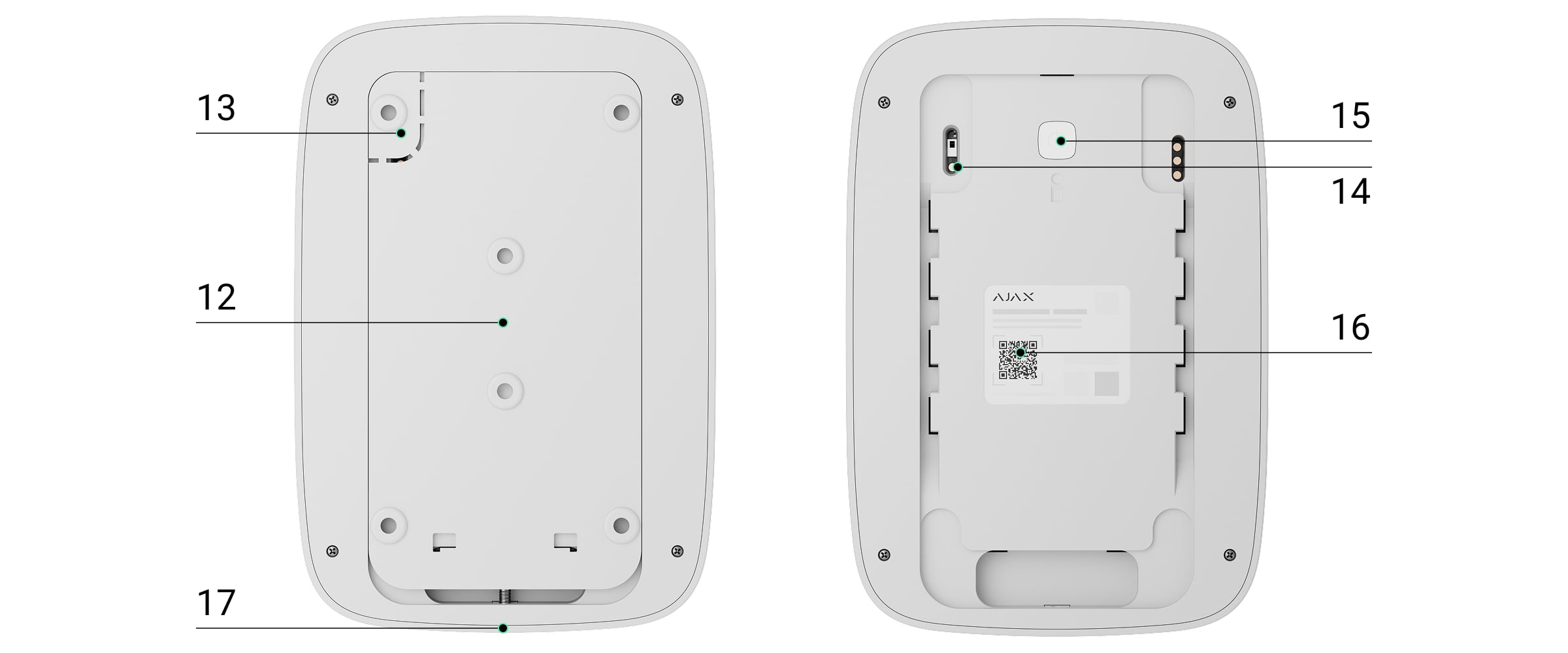 Ajax: original model illustrations. Number explanation and assembly details can be found in the manual.