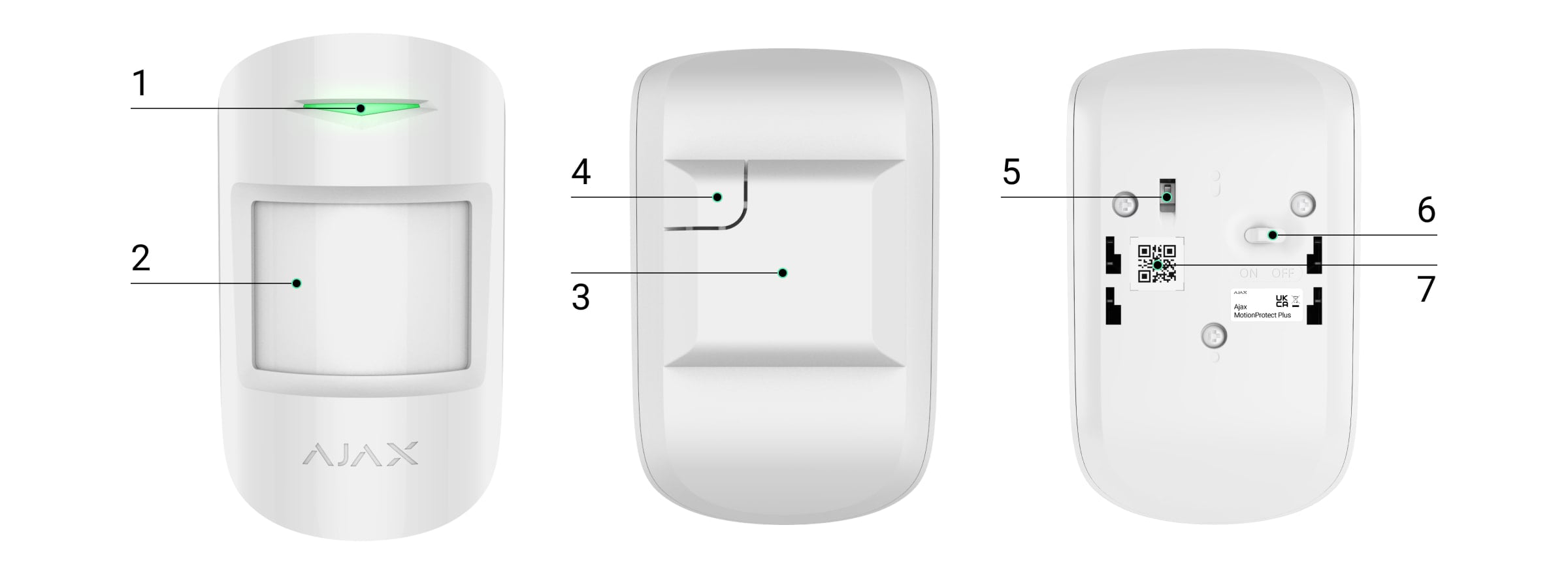 Ajax: original model illustrations. Number explanation and assembly details can be found in the manual.