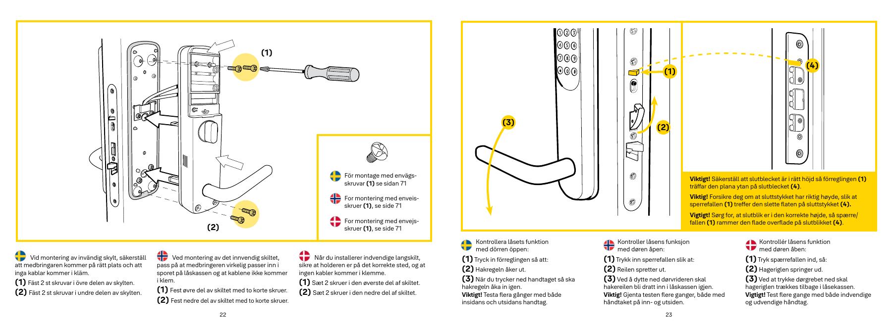 Attach inner unit – original drawing from Yale