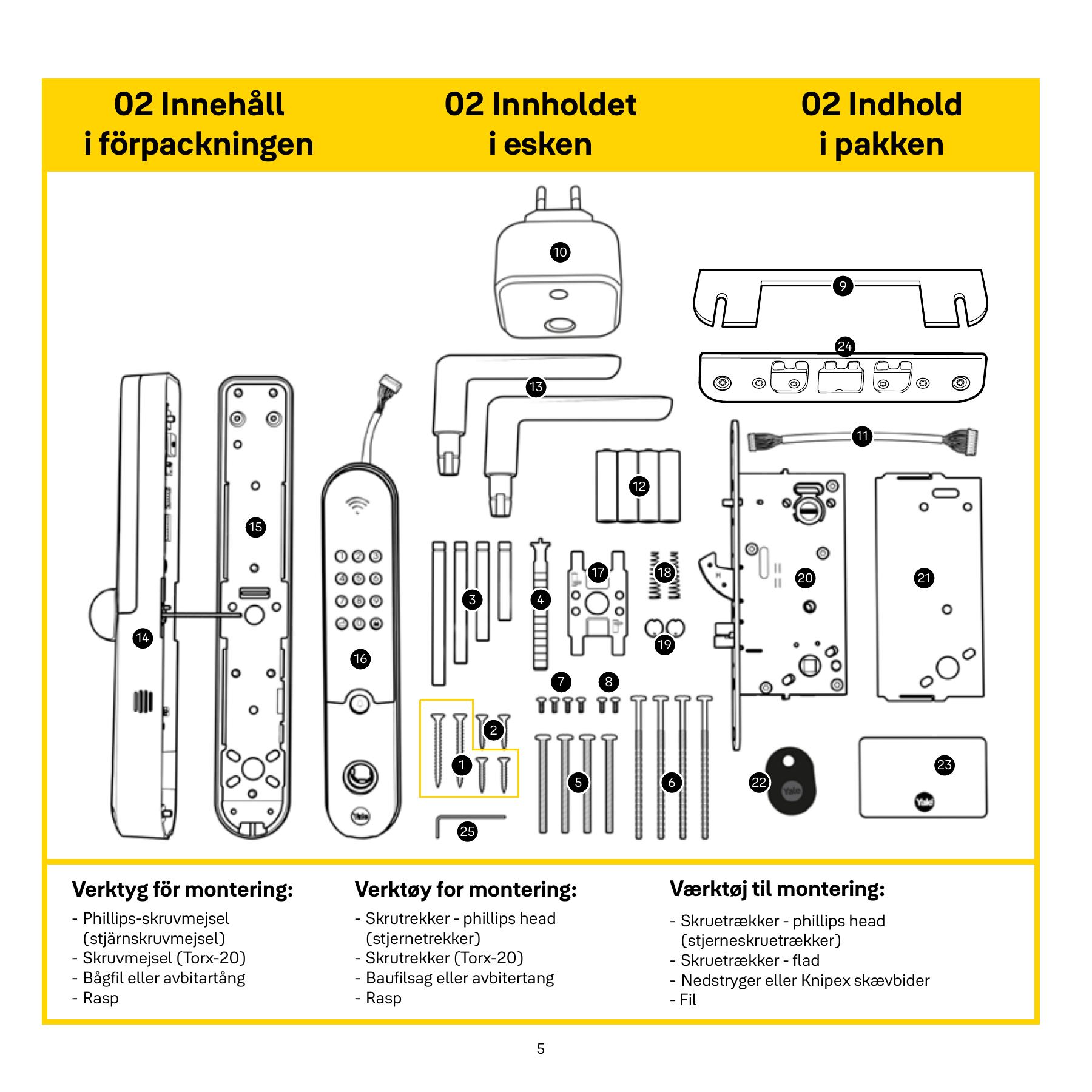 Find the parts – original drawing from Yale